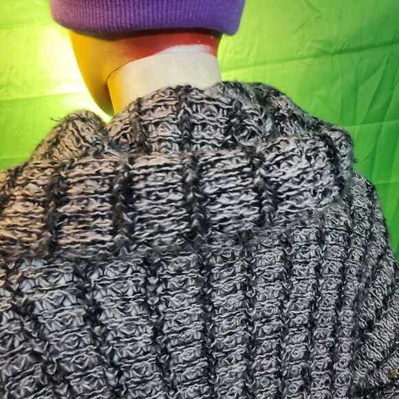 Vero moda denim wool turtle neck winter gray women sweater Small fall - Picture 10 of 16